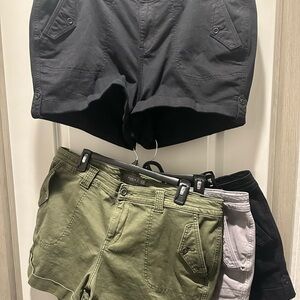 Torrid Women's Cargo Shorts - Black, Olive, Gray